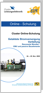 ONLINE | Cluster Online-Schulung: Getaktete Stromversorgung - Vertiefung