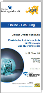 ONLINE | Cluster Online-Schulung: Elektrische Antriebstechnik für Einsteiger und Quereinsteiger mit optionaler Einführung am Vortag