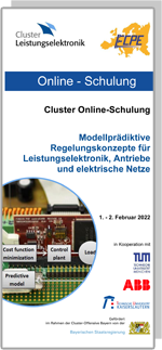 ONLINE | Cluster Online-Schulung: Modellprädiktive Regelungskonzepte für die Leistungselektronik, Antriebe und elektrische Netze