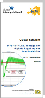 Cluster Schulung: Modellbildung, analoge und digitale Regelung von Schaltnetzteilen