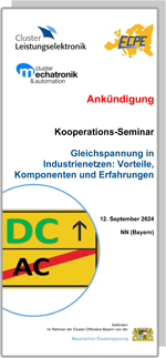 Gleichspannung in Industrienetzen: Vorteile, Komponenten und Erfahrungen | Kooperations-Seminar